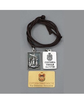 Medal of VIII station of the way of the cross- Via Dolorosa the Way of the Cross of Jerusalem