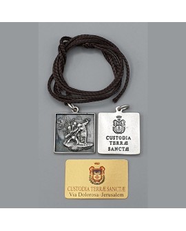 Medal of IX station of the cross- Via Dolorosa the Way of the Cross of Jerusalem
