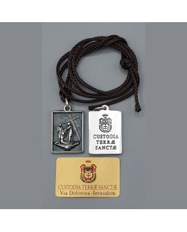 Medal of X station of the way of the cross- Via Dolorosa the Way of the Cross of Jerusalem