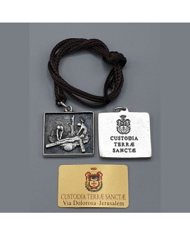 Medal of XI station of the way of the cross-Via Dolorosa the Way of the Cross of Jerusalem