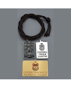 Medal of XII station of the way of the cross-Via Dolorosa the Way of the Cross of Jerusalem