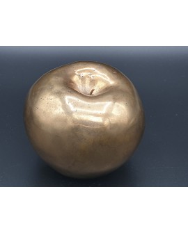 Apple in lost wax bronze