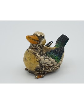 Coloreted duck in alloy