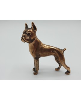 Boxer dog in lost wax bronze