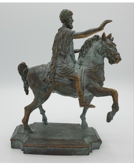Marco Aurelio a cavallo in bronzo a cera persa