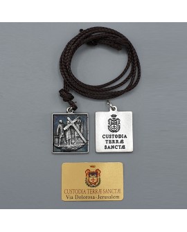 Medal of II Station - Way of the cross-Via Dolorosa The Way of the Cross of Jerusalem