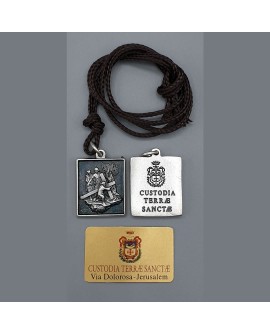 Medal of III station of the way of the cross-Via Dolorosa the Way of the Cross of Jerusalem